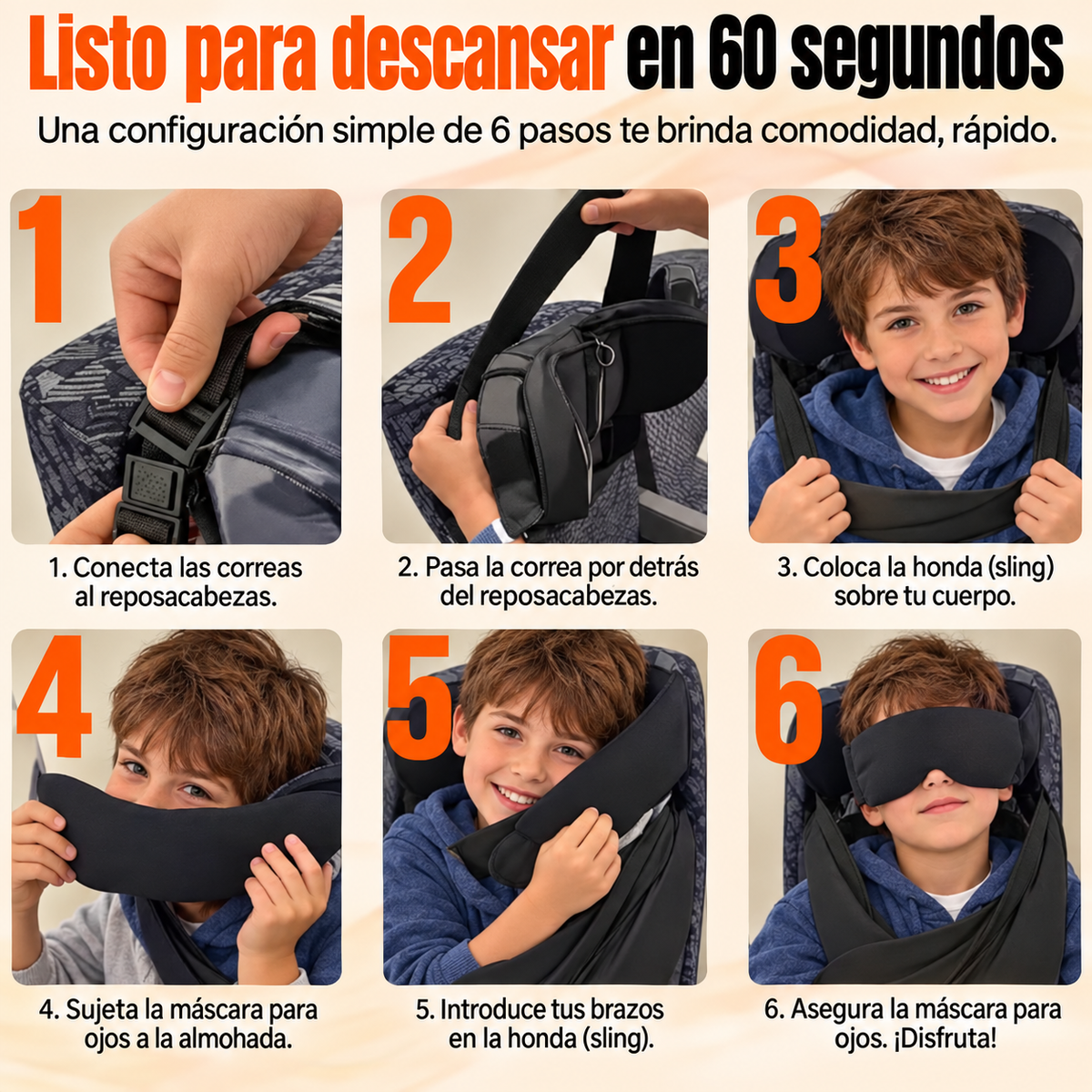 Máscara de ojos ajustable 3 en 1