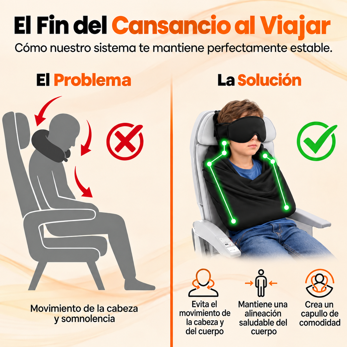 Máscara de ojos ajustable 3 en 1